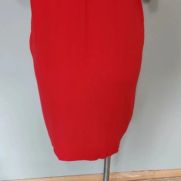 Madewell Red Lace-Up Tunic Dress - Picture 9 of 11